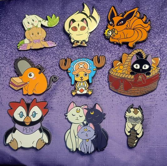 Animal enamel pins