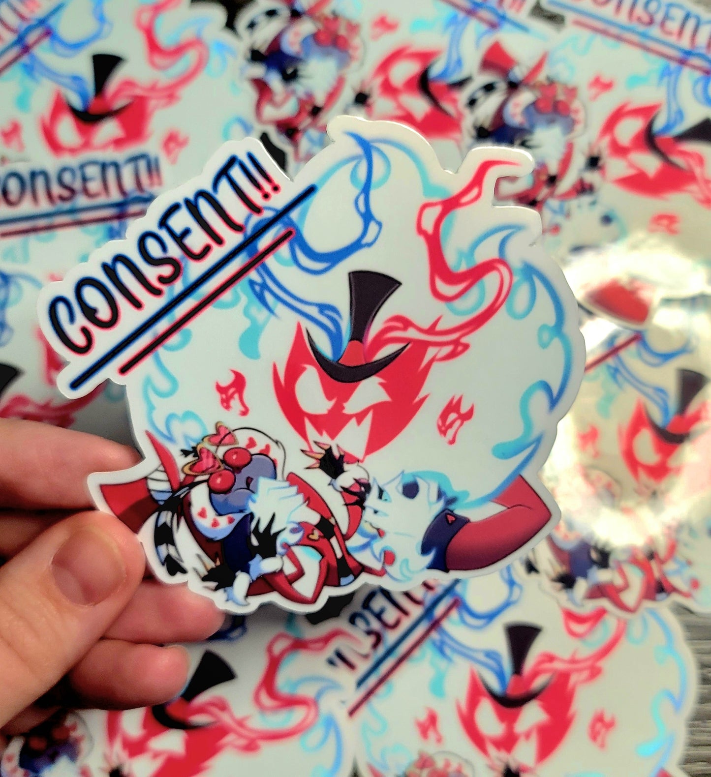 King of consent stickers