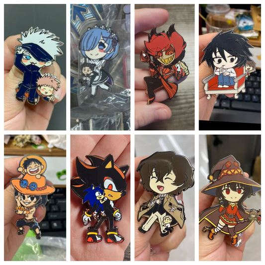 Side characters that stole the show enamel pins