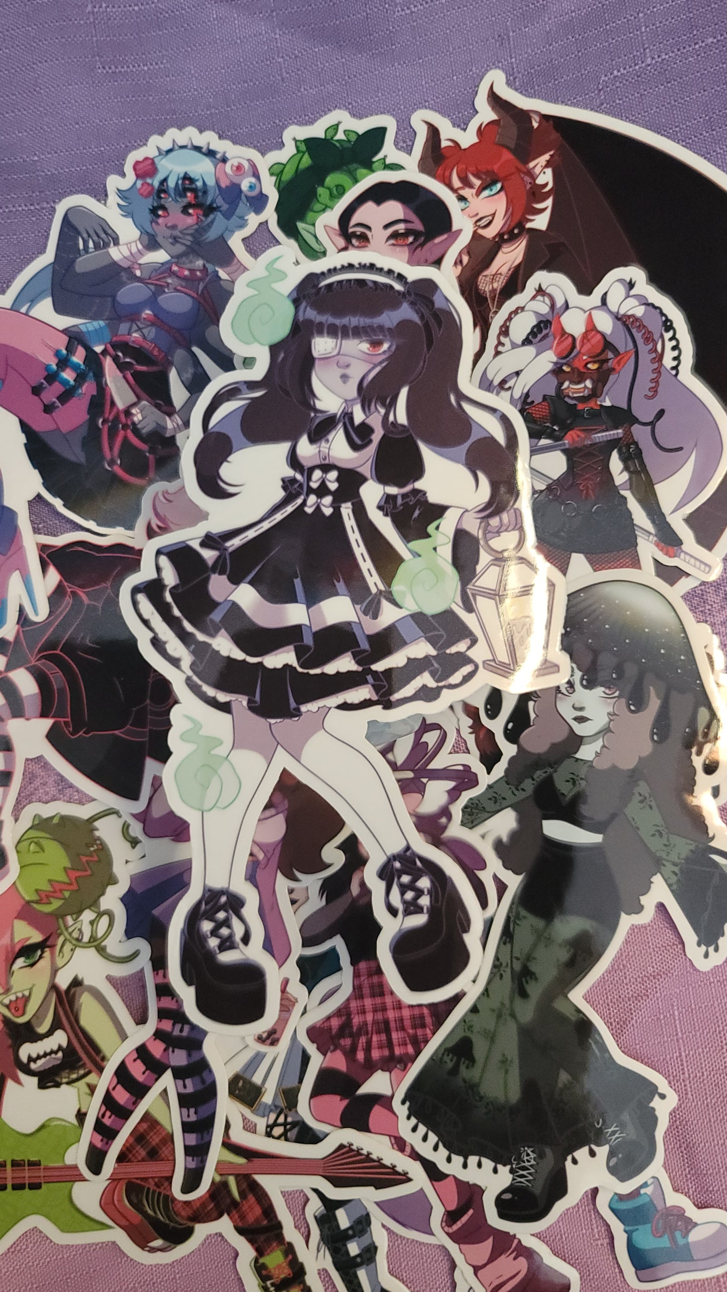 Monster girl stickers