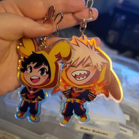 Baby hero (double sided) acrylic keychains