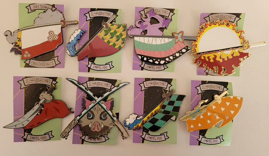 Swordsmen Enamel Pins