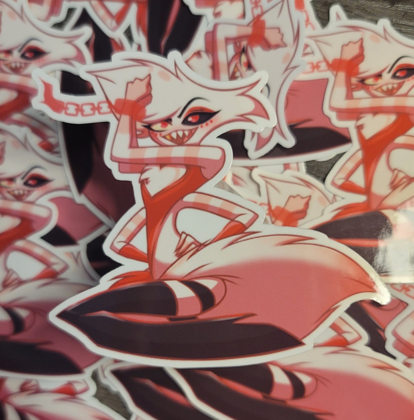 Pink Angel stickers