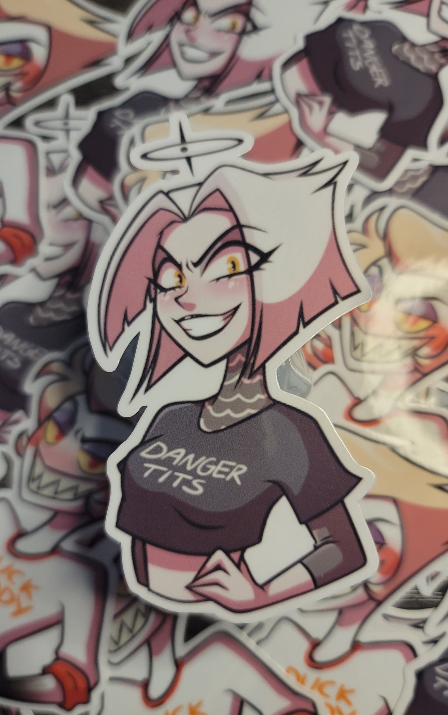 Hazbin nickname shirt stickers