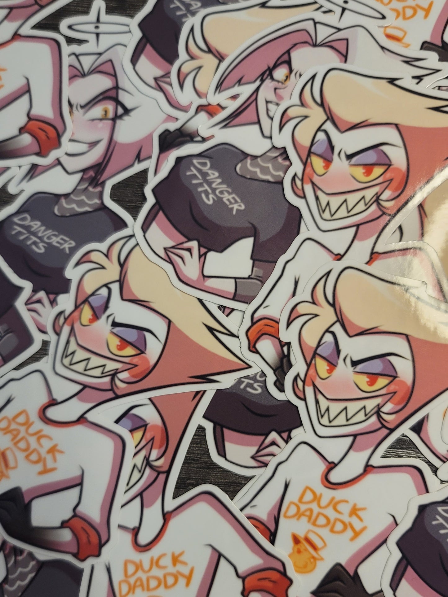 Hazbin nickname shirt stickers