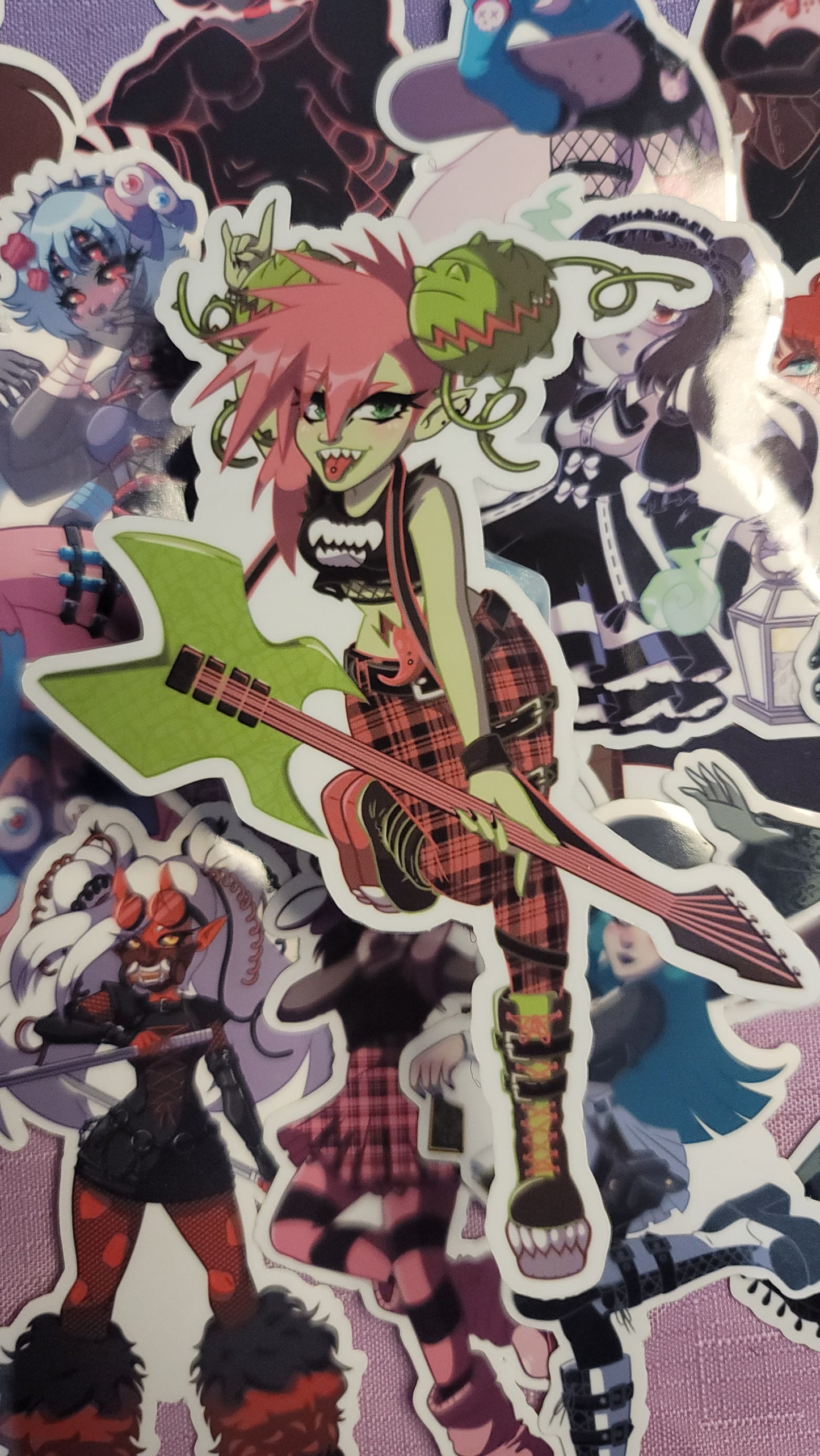 Monster girl stickers