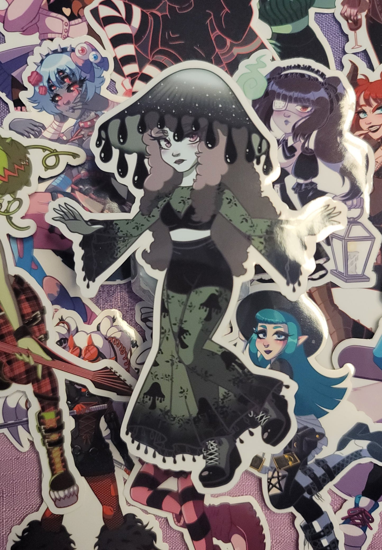 Monster girl stickers