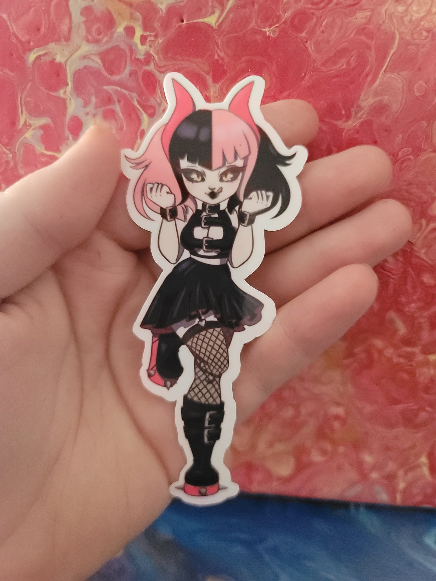 Demon girl stickers